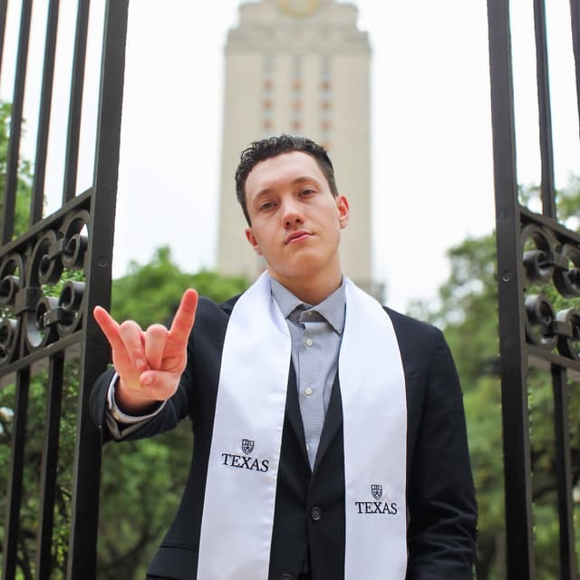 Graduation at the UT Tower