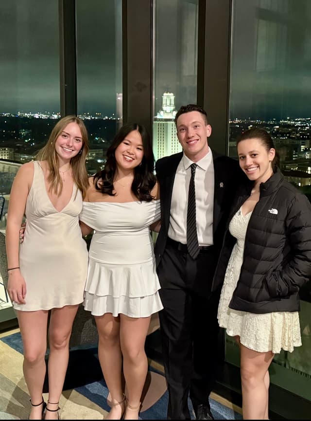 Honors banquet overlooking the Tower